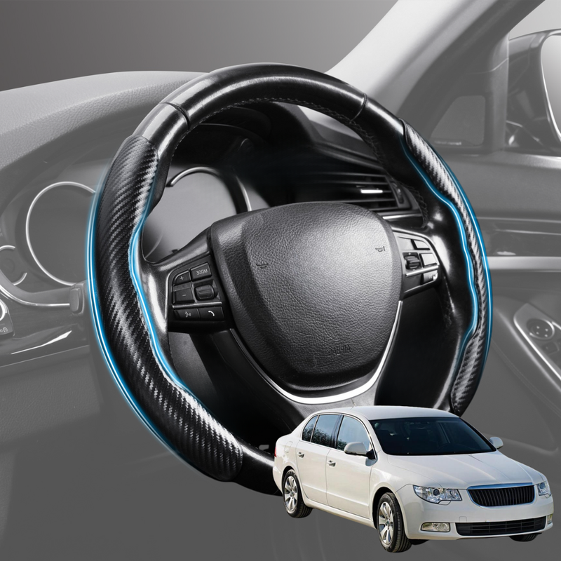 Segmented Steering Wheel Cover for Skoda Superb 2008 - 2015 (B6, Typ 3T) - Universal Size