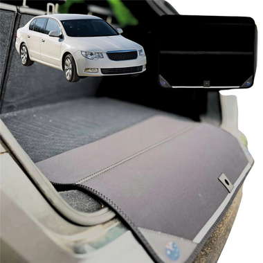 Rear Cargo Boot Bumper Protector for Skoda Superb 2008 - 2015 (B6, Typ 3T) - Standard (72 x 55) - Black