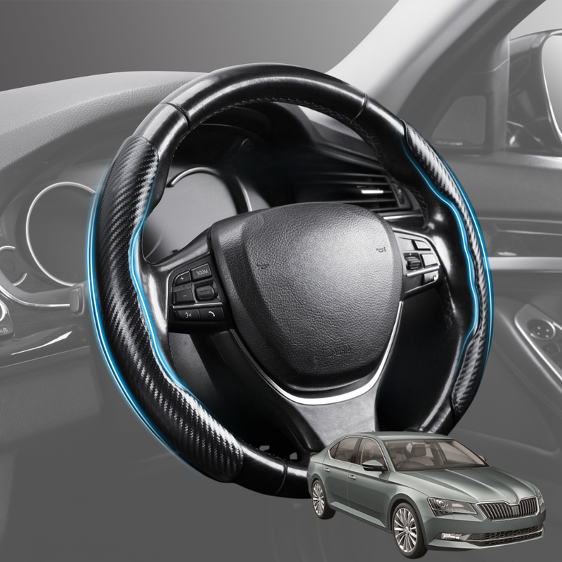 Segmented Steering Wheel Cover for Skoda Superb 2015 - Current (B8, typ 3V) - Universal Size