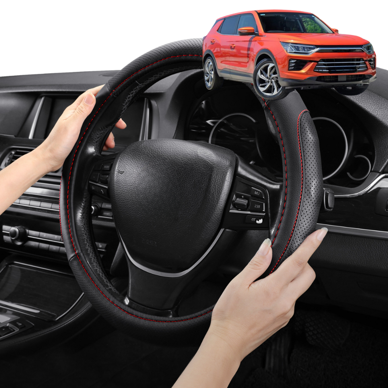 Steering Wheel Cover Pro Extra Layer for SsangYong Korando 2019 - Current C300 - Breathable & Anti-Slip