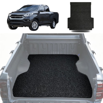 Honeycomb UTE Tub Mat Tray Liner for SsangYong Musso 2018 - Current Q200 - Black & Grey