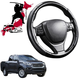Black Samurai Segmented Steering Wheel Cover for SsangYong Musso 2018 - Current Q200