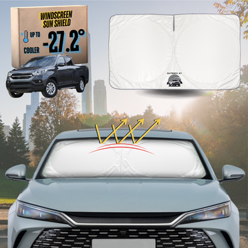 Front Windscreen Sun Shade for SsangYong Musso 2018 - Current Q200 - Standard 150 x 85 cm