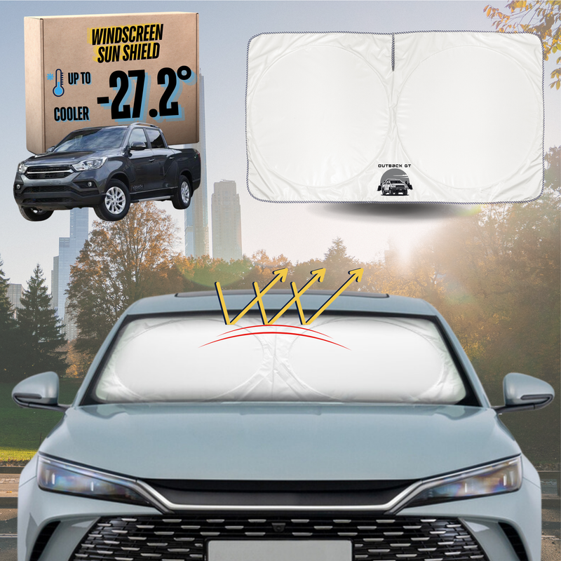 Front Windscreen Sun Shade for SsangYong Musso 2018 - Current Q200 - Standard 150 x 85 cm