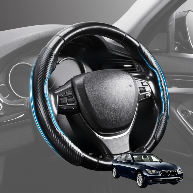 Segmented Steering Wheel Cover for BMW 7 Series 2009 - 2015 (F01 F02 F03 F04) - Universal Size
