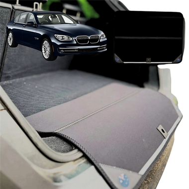 Rear Cargo Boot Bumper Protector for BMW 7 Series 2009 - 2015 (F01 F02 F03 F04) - Standard (72 x 55) - Black