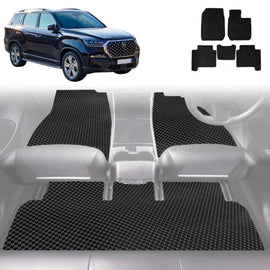 6D Diamond Car Floor Mats for SsangYong Rexton 2017 - Current Y290, Y400, Y450 - Custom-Fit Carpet Liner