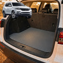6D Diamond Car Boot Cargo Mat for SsangYong Rexton 2017 - Current Y290, Y400, Y450 - Heavy Duty Carpet Liner - All-Weather Resistance - Easy to use - Odorless Material - Black & Grey-16