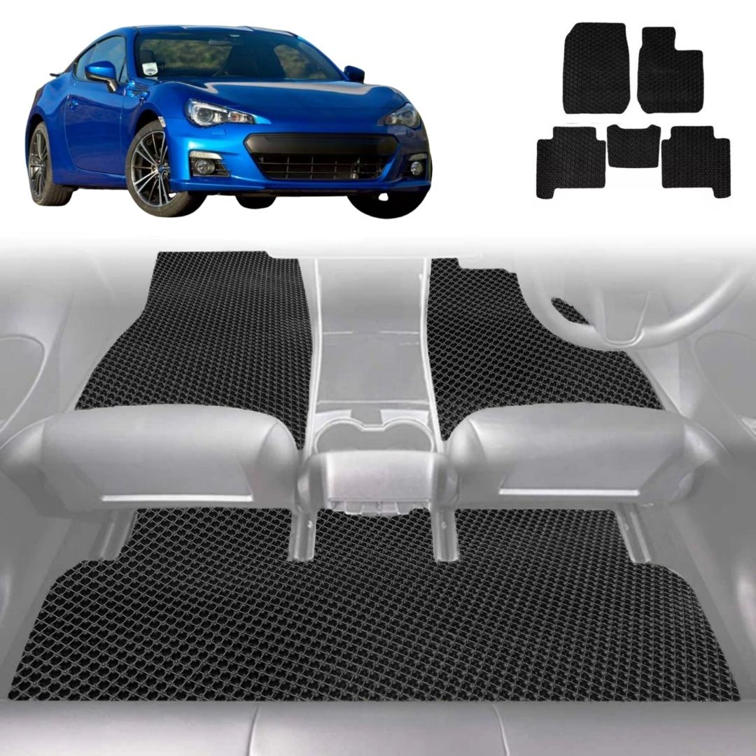 6D Diamond Car Floor Mats for Subaru BRZ 2012 - 2021 Z1 - Custom-Fit Carpet Liner