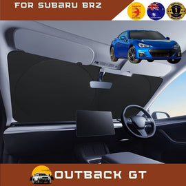 Front Windscreen Sun Shade for Subaru BRZ 2012 - 2021 Z1 - Standard 150 x 85 cm - Black