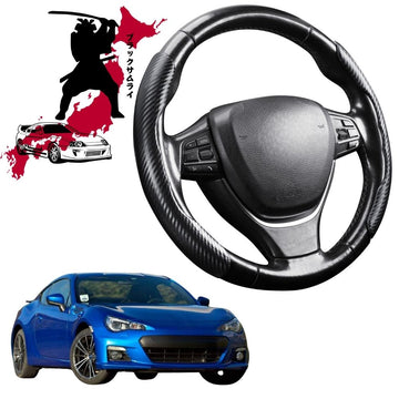 Black Samurai Segmented Steering Wheel Cover for Subaru BRZ 2012 - 2021 Z1