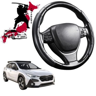 Black Samurai Segmented Steering Wheel Cover for Subaru Crosstrek 2023 - Current (GU)