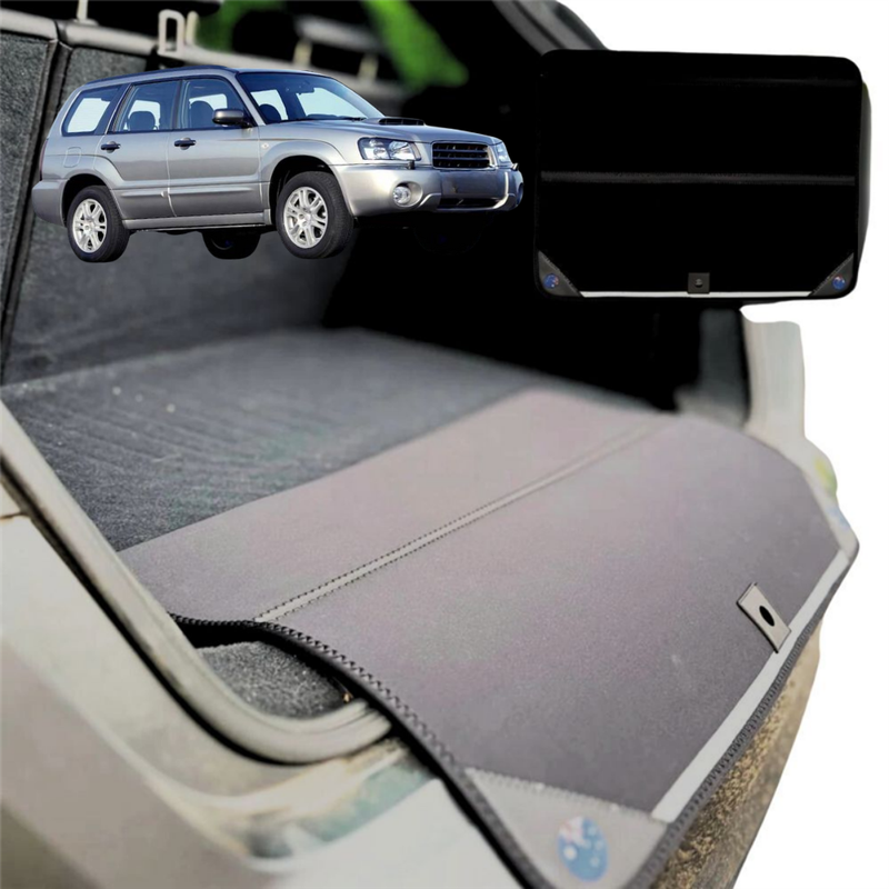 Rear Cargo Boot Bumper Protector for Subaru Forester 2002 - 2008 (SG 79V) - Standard (72 x 55) - Black