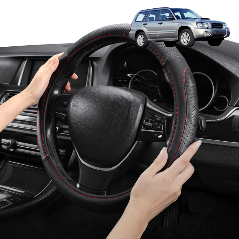 Steering Wheel Cover Pro Extra Layer for Subaru Forester 2002 - 2008 (SG 79V) - Breathable & Anti-Slip
