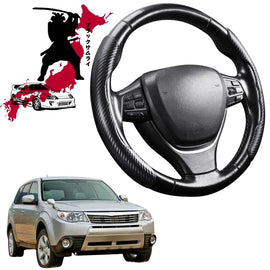 Black Samurai Segmented Steering Wheel Cover for Subaru Forester 2008 - 2012 (SH)