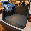 6D Diamond Car Boot Cargo Mat for Subaru Forester 2018 - Current (SK) - Heavy Duty Carpet Liner - All-Weather Resistance - Easy to use - Odorless Material - Black & Grey-16