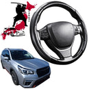 Black Samurai Segmented Steering Wheel Cover for Subaru Forester 2018 - Current (SK)-1