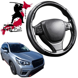 Black Samurai Segmented Steering Wheel Cover for Subaru Forester 2018 - Current (SK)