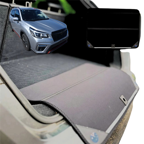 Rear Cargo Boot Bumper Protector for Subaru Forester 2018 - Current (SK) - XL (98 x 55) - Black