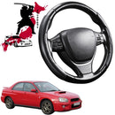 Black Samurai Segmented Steering Wheel Cover for Subaru Impreza 2000 - 2007 GD, GG, GG Facelift-1