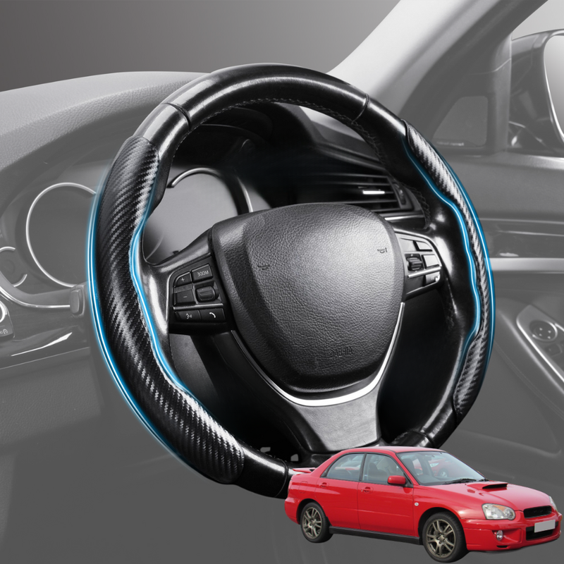Segmented Steering Wheel Cover for Subaru Impreza 2000 - 2007 GD, GG, GG Facelift - Universal Size