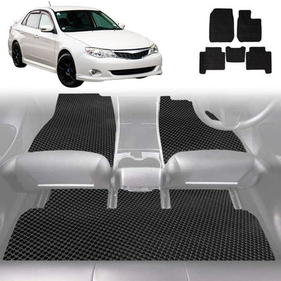 6D Diamond Car Floor Mats for Subaru Impreza 2007 - 2011 G3 - Custom-Fit Carpet Liner