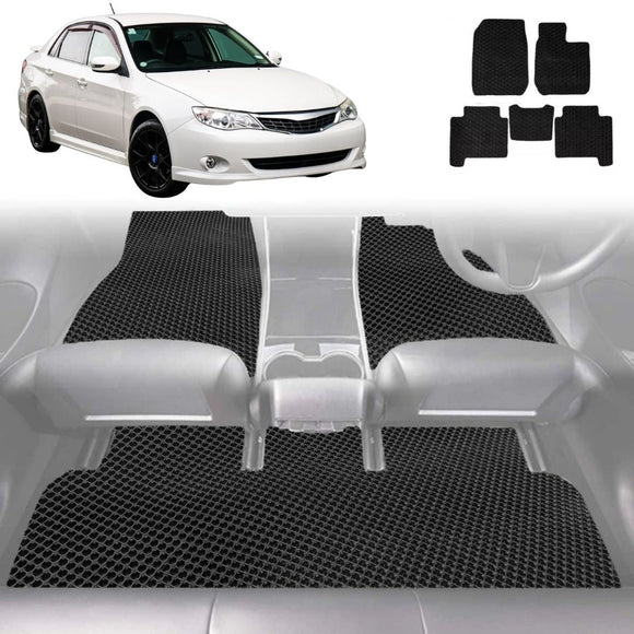 6D Diamond Car Floor Mats for Subaru Impreza 2007 - 2011 G3 - Custom-Fit Carpet Liner