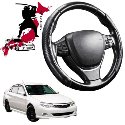Black Samurai Segmented Steering Wheel Cover for Subaru Impreza 2007 - 2011 G3