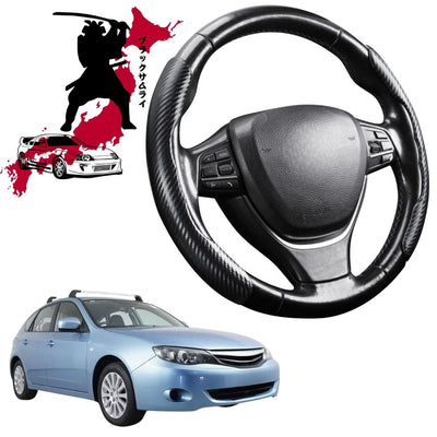 Black Samurai Segmented Steering Wheel Cover for Subaru Impreza 2011 - 2016 G3, G4