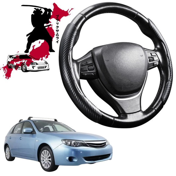 Black Samurai Segmented Steering Wheel Cover for Subaru Impreza 2011 - 2016 G3, G4