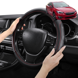 Steering Wheel Cover Pro Extra Layer for Subaru Impreza 2016 - Current G4, G5 - Breathable & Anti-Slip - Circle 38 cm