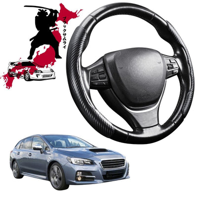 Black Samurai Segmented Steering Wheel Cover for Subaru Levorg 2014 - 2021 V1