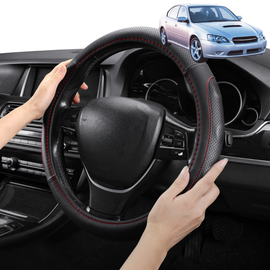 Steering Wheel Cover Pro Extra Layer for Subaru Liberty 2003-2009 4GEN - Breathable & Anti-Slip - Circle 38 cm