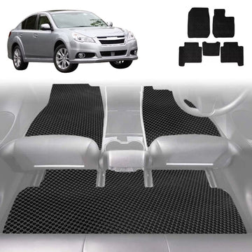 6D Diamond Car Floor Mats for Subaru Liberty 2009 - 2014 5GEN - Custom-Fit Carpet Liner