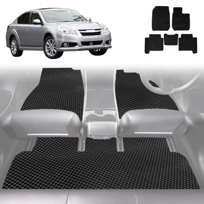 6D Diamond Car Floor Mats for Subaru Liberty 2009 - 2014 5GEN - Custom-Fit Carpet Liner
