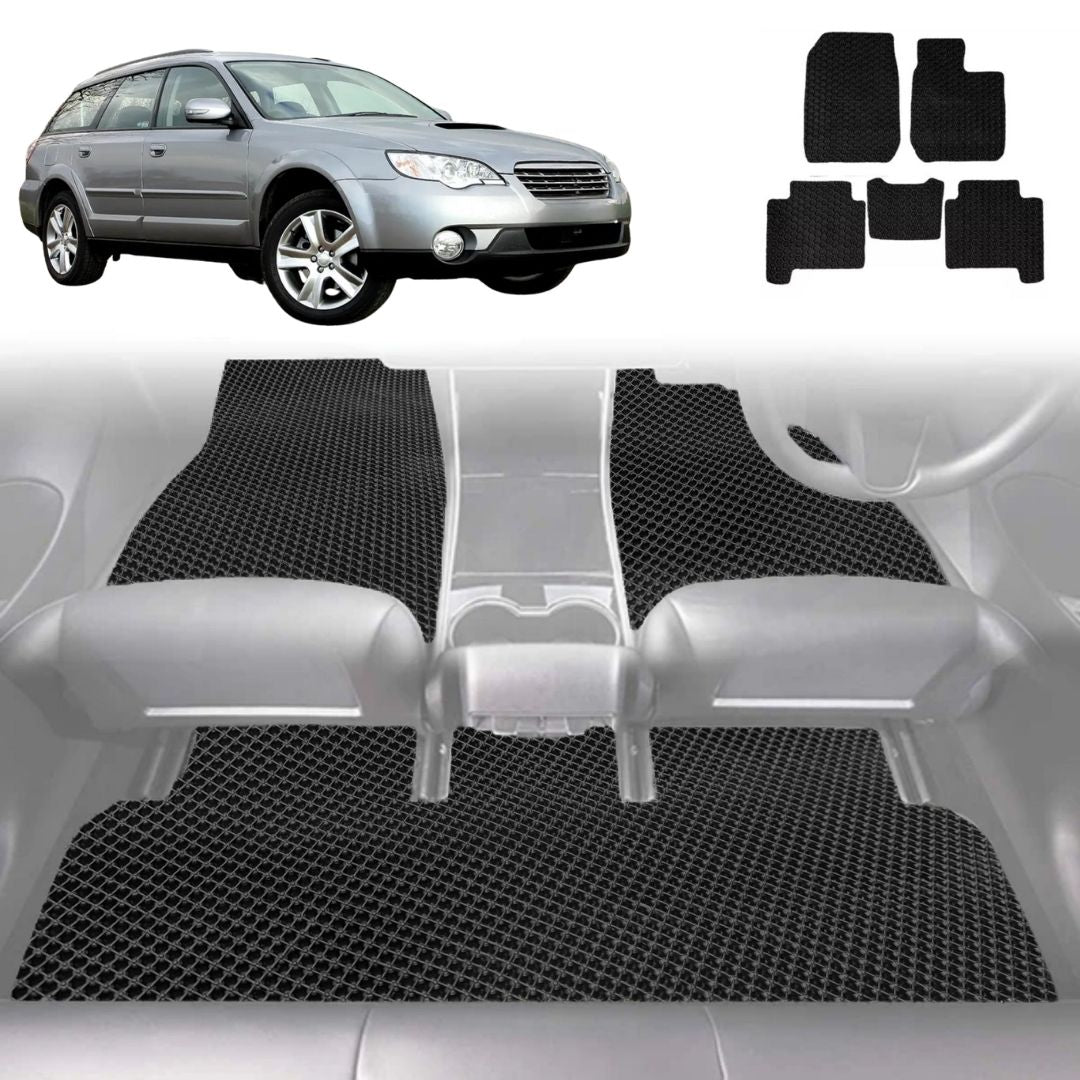 6D Diamond Car Floor Mats for Subaru Outback 2003 - 2009 3GEN - Custom-Fit Carpet Liner