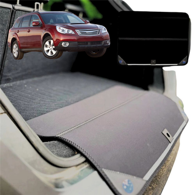 Rear Cargo Boot Bumper Protector for Subaru Outback 2009 - 2014 4GEN - Standard (72 x 55) - Black