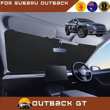 Front Windscreen Sun Shade for Subaru Outback 2015 - 2021 5GEN, 6GEN - Standard 150 x 85 cm - Black