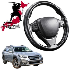 Black Samurai Segmented Steering Wheel Cover for Subaru Outback 2021 - Current 6GEN