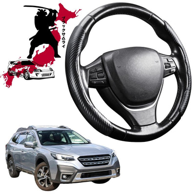 Black Samurai Segmented Steering Wheel Cover for Subaru Outback 2021 - Current 6GEN