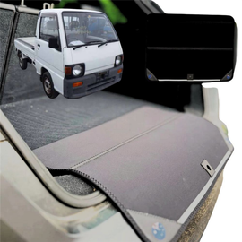 Rear Cargo Boot Bumper Protector for Subaru Sambar 1990 - 1999 Truck - Standard (72 x 55) - Black