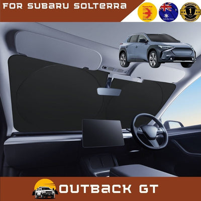 Front Windscreen Sun Shade for Subaru Solterra 2023 - Current (EA10) - Standard 150 x 85 cm - Black