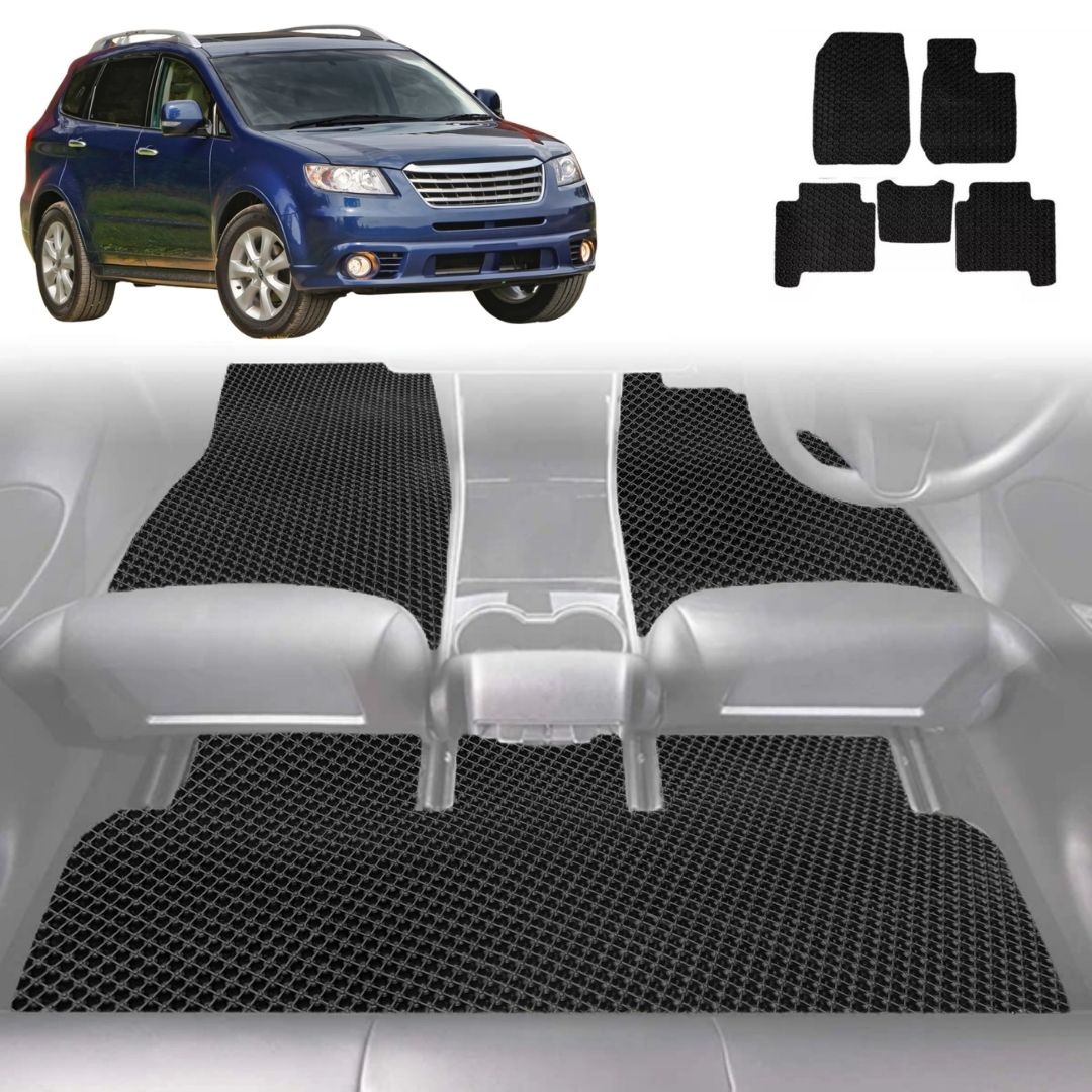 6D Diamond Car Floor Mats for Subaru Tribeca 2005 - 2014 (B9) - Custom-Fit Carpet Liner