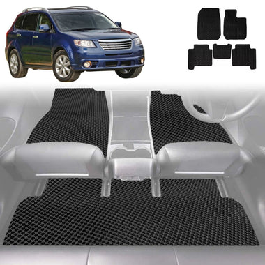 6D Diamond Car Floor Mats for Subaru Tribeca 2005 - 2014 (B9) - Custom-Fit Carpet Liner