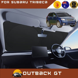 Front Windscreen Sun Shade for Subaru Tribeca 2005 - 2014 (B9) - Standard 150 x 85 cm - Black