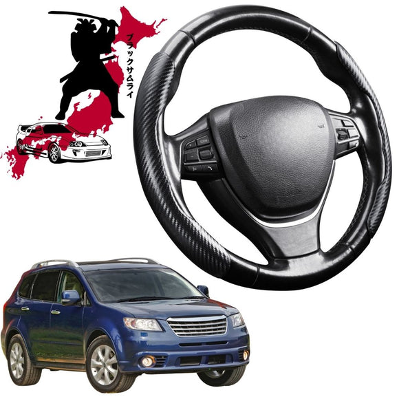 Black Samurai Segmented Steering Wheel Cover for Subaru Tribeca 2005 - 2014 (B9)