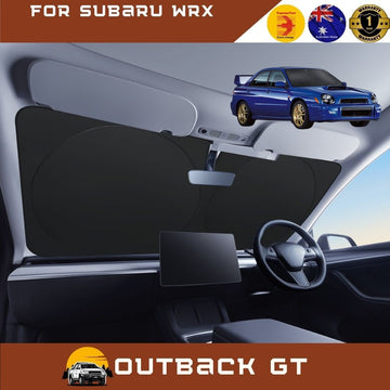 Front Windscreen Sun Shade for Subaru WRX 2000 - 2007 - Standard 150 x 85 cm - Black