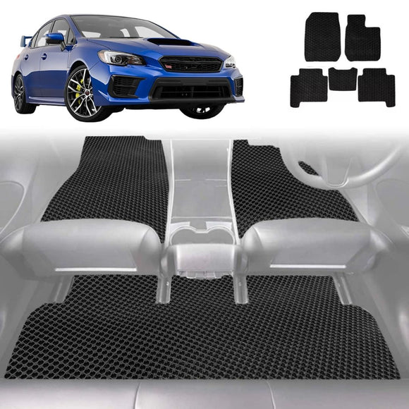 6D Diamond Car Floor Mats for Subaru WRX 2014 - 2021 (Auto/Manual) - Custom-Fit Carpet Liner