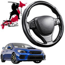 Black Samurai Segmented Steering Wheel Cover for Subaru WRX 2014 - 2021 (Auto/Manual)-1