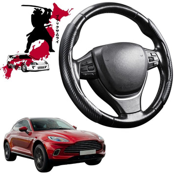Black Samurai Segmented Steering Wheel Cover for Aston Martin DBX 2021 - Current